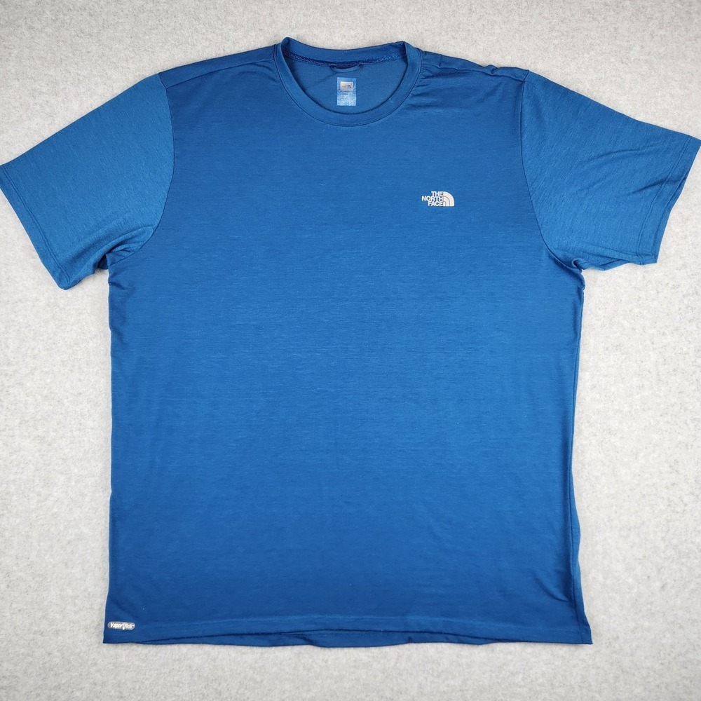 The North Face T-Shirt Men's XL Blue VaporWick‎ Polyester Stretch